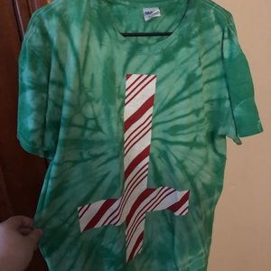 Tie dye acacia strain tee - end of the world party